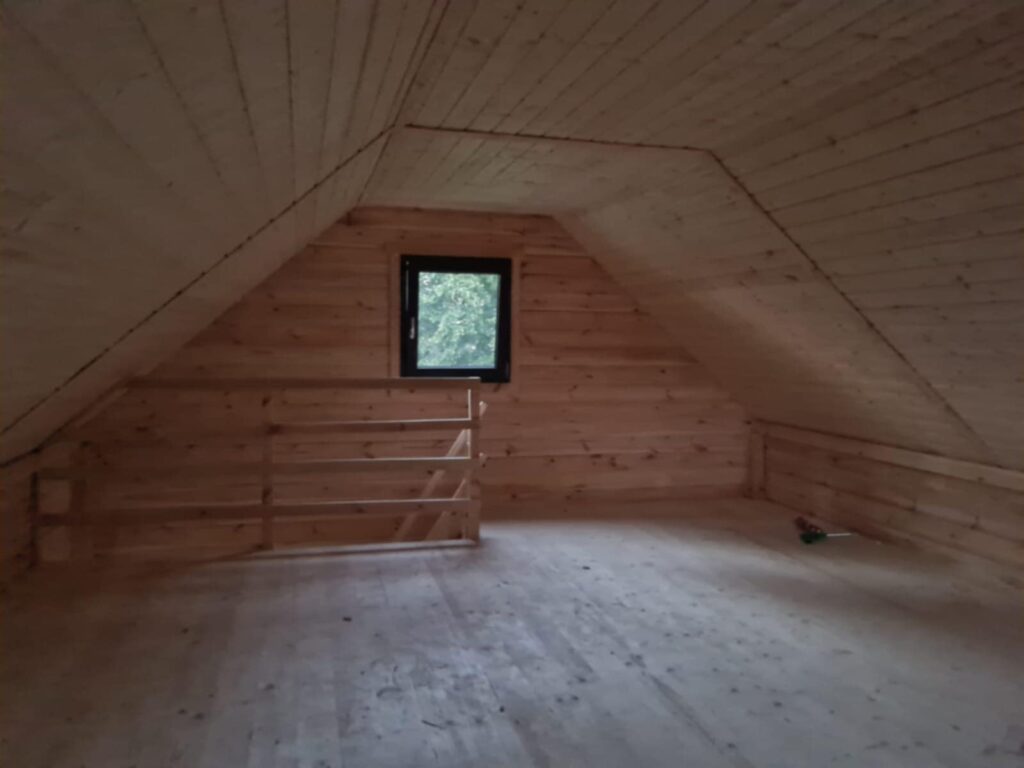 domy drewniane poddasze